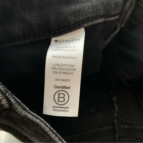 Athleta SCULPTEK ULTRA SKINNY ZIPPER LEG IN CARBON WASH SIZE 2 - Picture 8 of 8